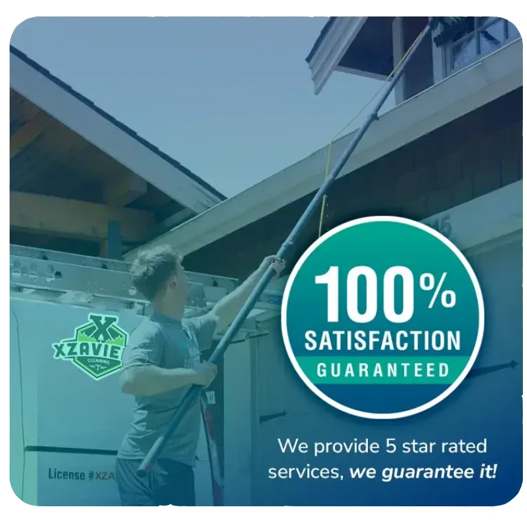 100% Satisfaction Guaranteed — Xzavier providing 5-star rated cleaning services